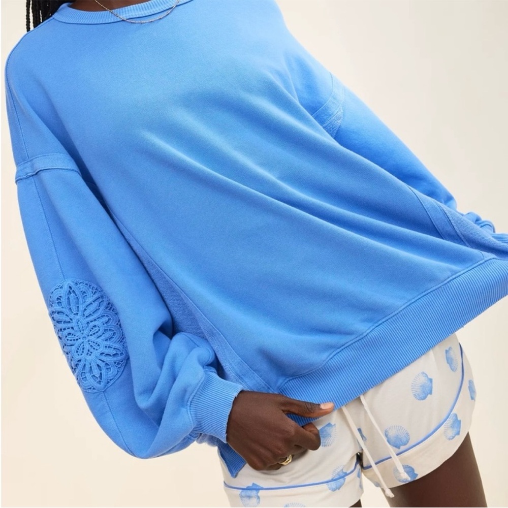 Aerie Women’s Crewneck Pullover Sweater in Slate Blue
